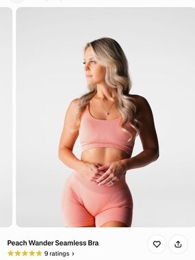 NVGTN Peach Seamless Sports Bra